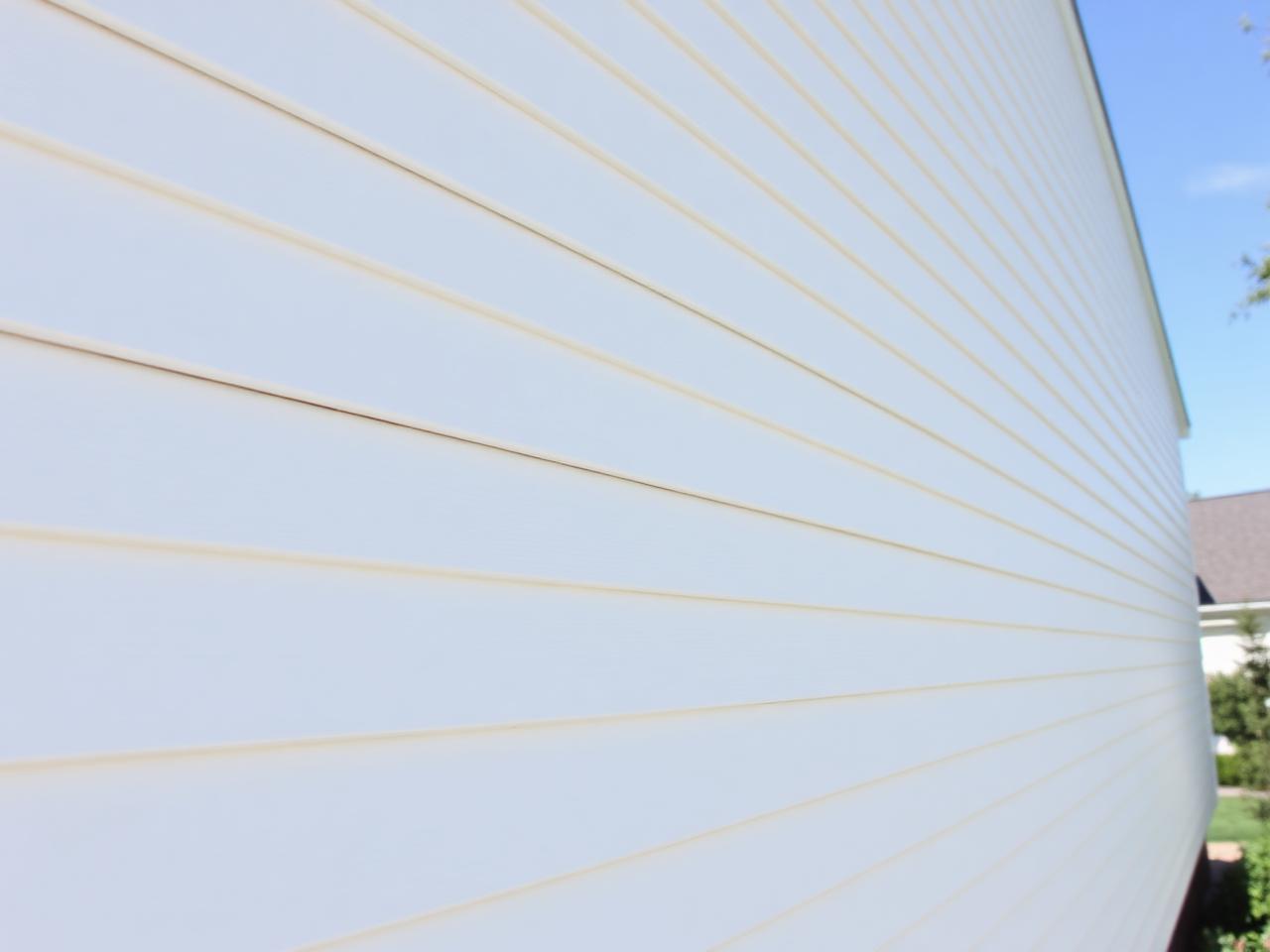 Bright clean siding after soft washing